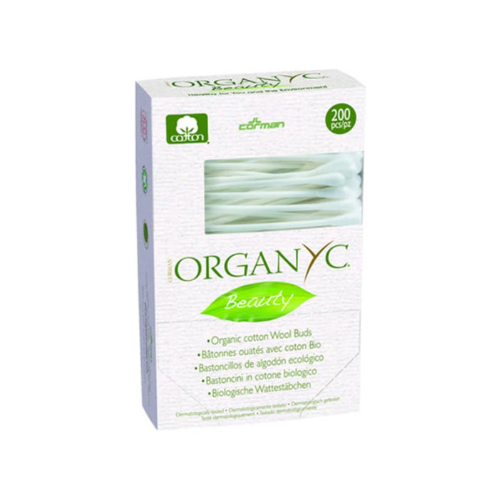 Organyc Beauty Cotton Swabs, 200-Count