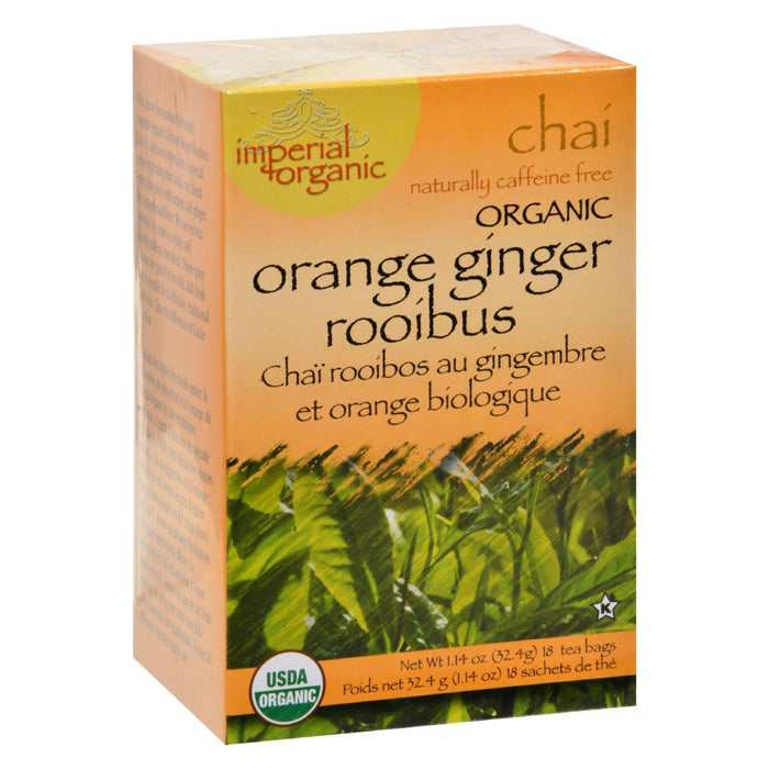 Uncle Lee's Organic Orange Ginger Rooibos Chai Tea (Pack of 18)