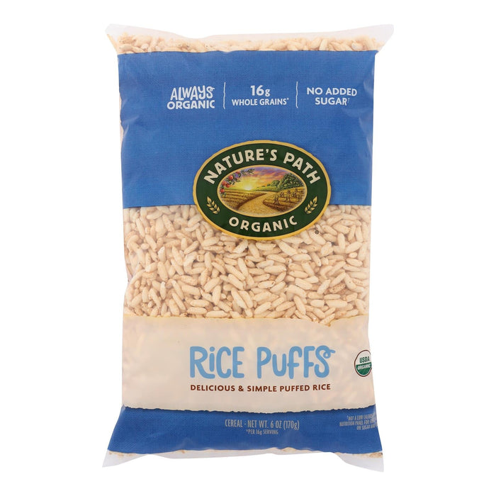 Nature's Path Organic Rice Puffs Cereal, Pack of 12, 6 Oz.