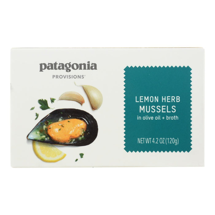 Patagonia Mussels: Succulent Lemon Herb (10-Pack, 4.2 Oz. Each)