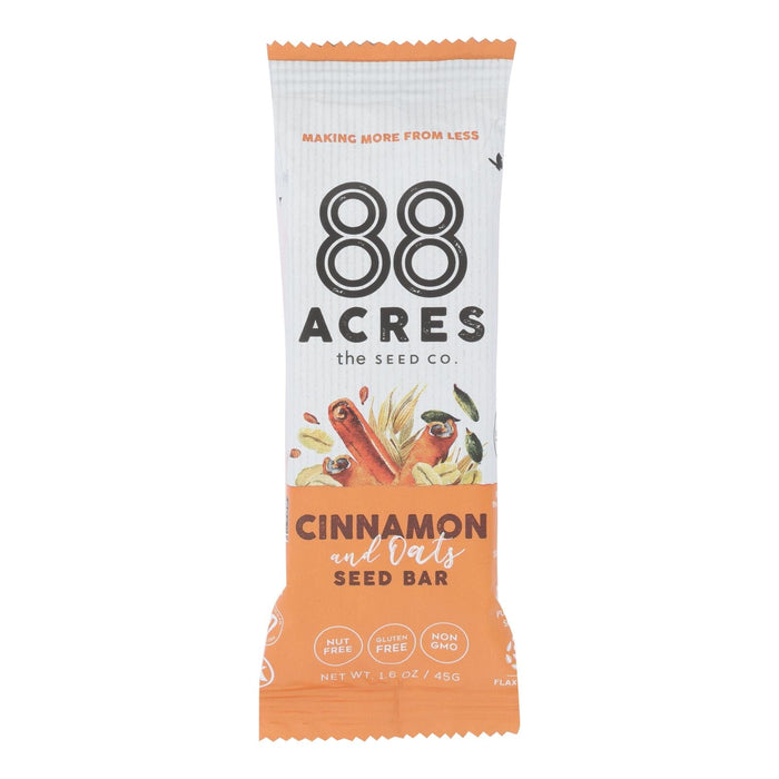 88 Acres Seed Bars Oats and Cinnamon (9-Pack, 1.6 Oz. Each)