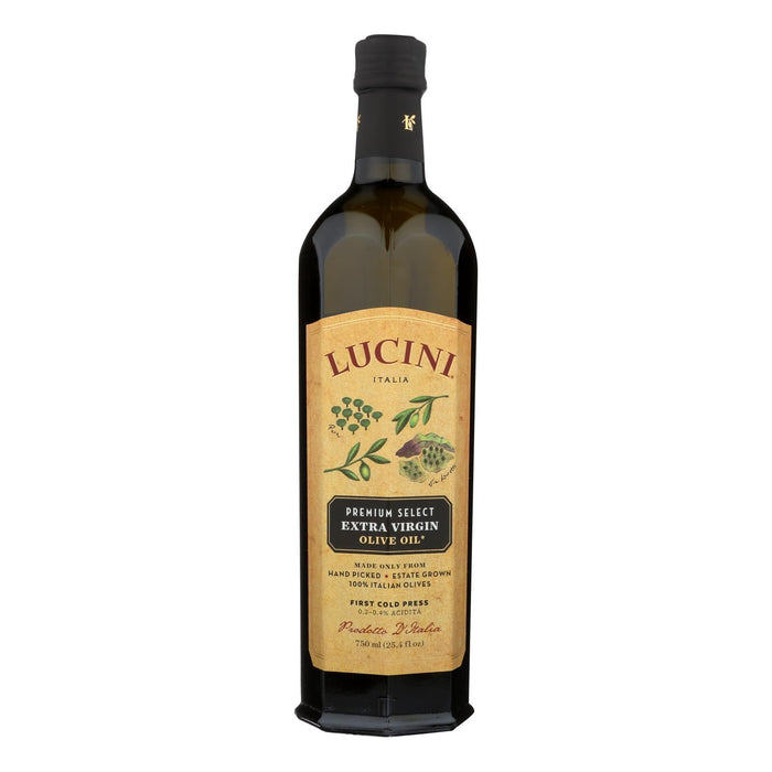 Lucini Italia Premium Select EVOO: Low Acidity, Great Taste (25.4 fl oz x 6)