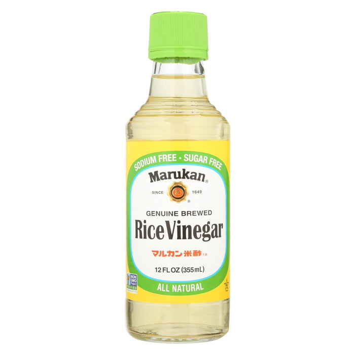 Marukan Premium Rice Vinegar, Genuine Brewed, 12 Fl Oz (Pack of 6)