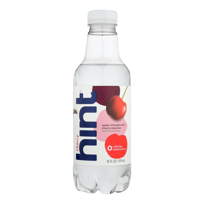 Hint Cherry Flavored Water, 12-Pack of 16 Fl Oz Bottles