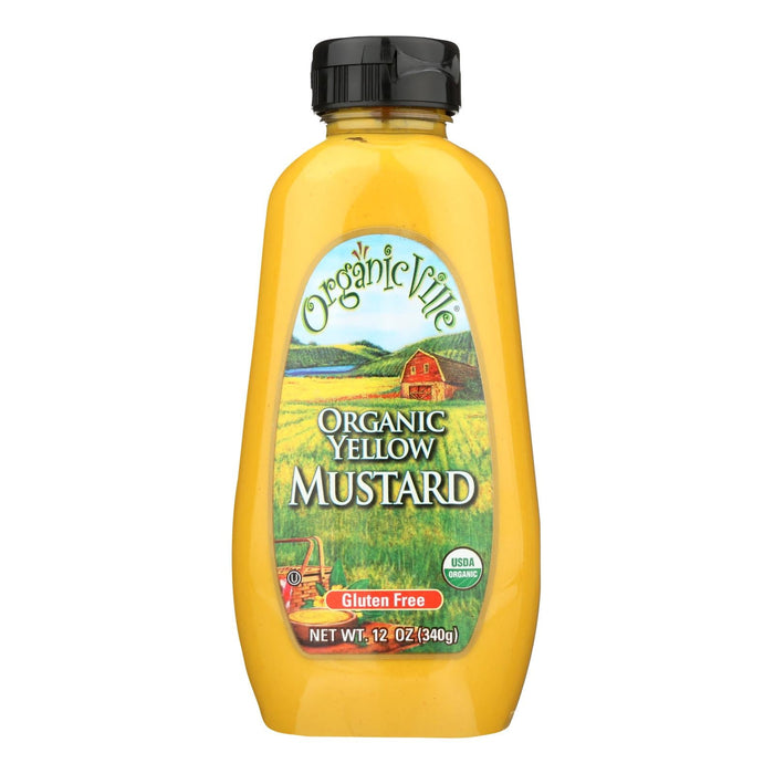 Organic Ville Yellow Mustard 12 Oz. Pack of 12