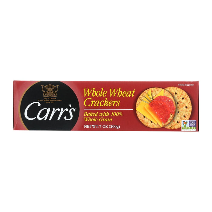 Carr's Whole Wheat Crackers, 12 Pack - 7.1 Oz. Each
