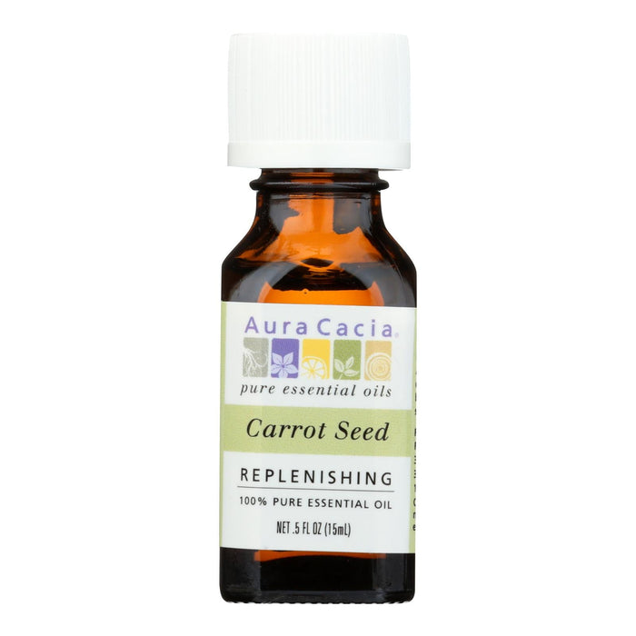 Aura Cacia Pure Essential Oil Carrot Seed (0.5 Fl Oz.) for Skin Care
