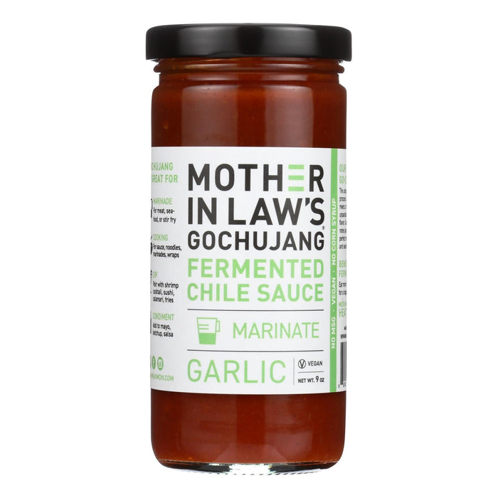 Mother-in-Law's Kimchi - Sweet & Spicy Guchujang Garlic 9 Oz. (Pack of 6)