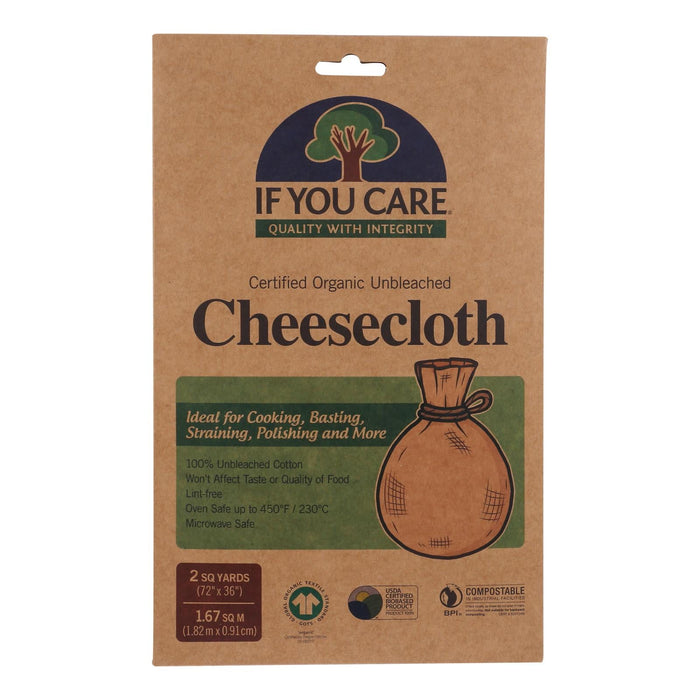 If You Care Unbleached Cheesecloth for Effective Straining and Baking (Pack of 24 - 2 Yards)
