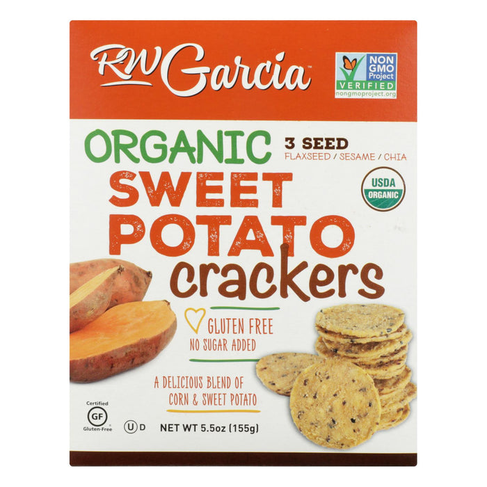 R.W. Garcia Sweet Potato Crackers, 5.5 Oz. Pack of 6