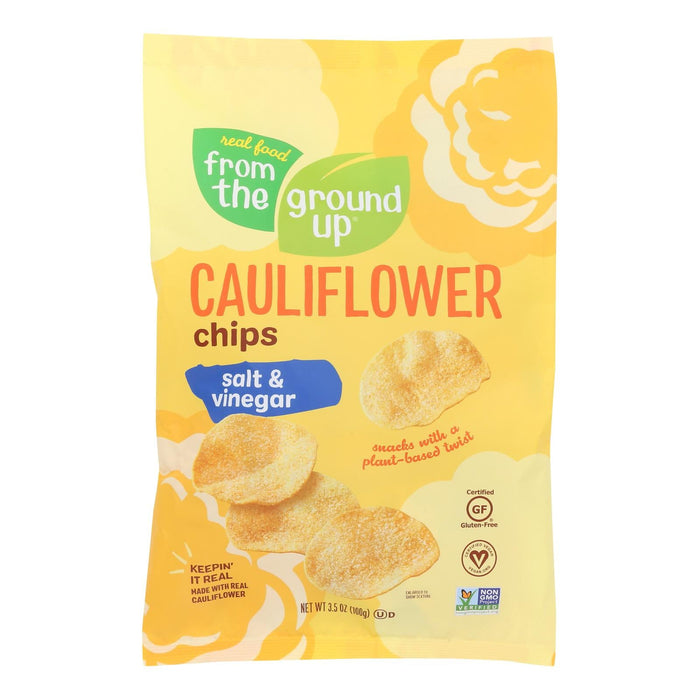 From The Ground Up Salt & Vinegar Cauliflower Chips (12 x 3.5 Oz.)