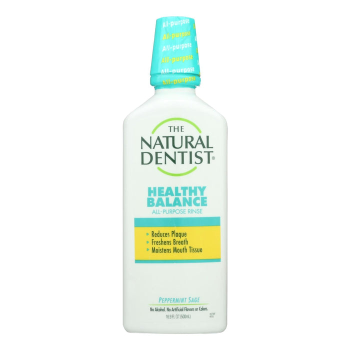 Natural Dentist Healthy Balance All Purpose Rinse Peppermint Sage - 16 Fl Oz