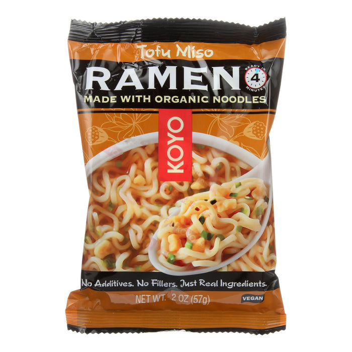 Koyo Tofu Miso Instant Ramen, 24 Oz. (Pack of 12)