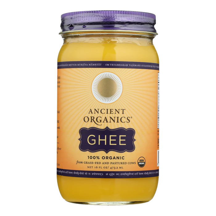 Ancient Organics Artisan Ghee (6 Pack, 16 Oz) - Organic, Grass-Fed, Pure Flavor