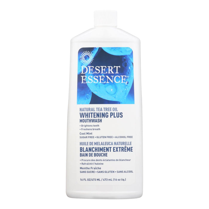 Desert Essence Tea Tree Whitening Mint Mouthwash (16 Fl Oz)