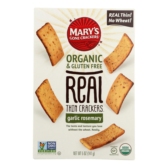 Mary's Gone Crackers Real Thin Gluten-Free Organic Crackers, 5 Oz. (Pack of 6)