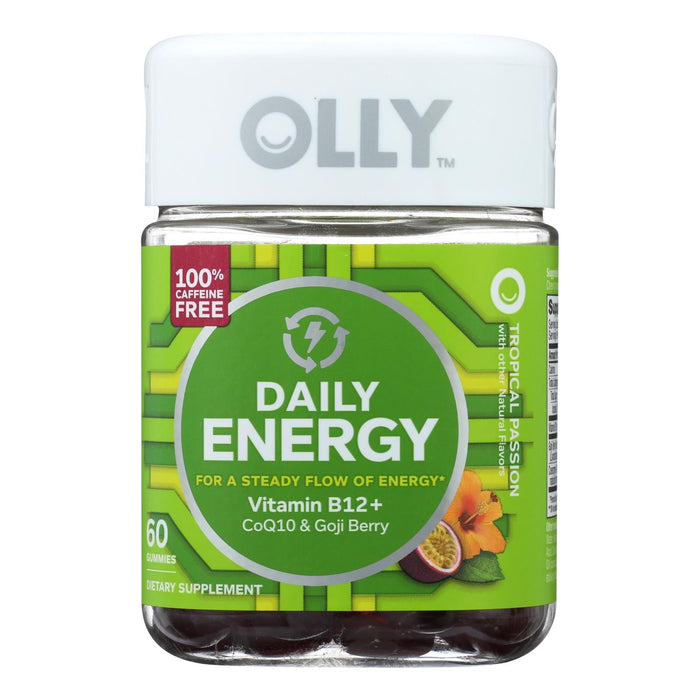 Olly Daily Energy Gummies: Boost Energy & Focus with 12 Vitamins & Minerals (60-Count)