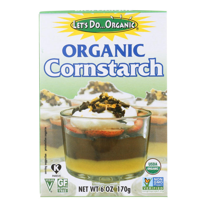 Let's Do Organics: Organic Cornstarch - Twice the Thickening Power (6 oz x 6)