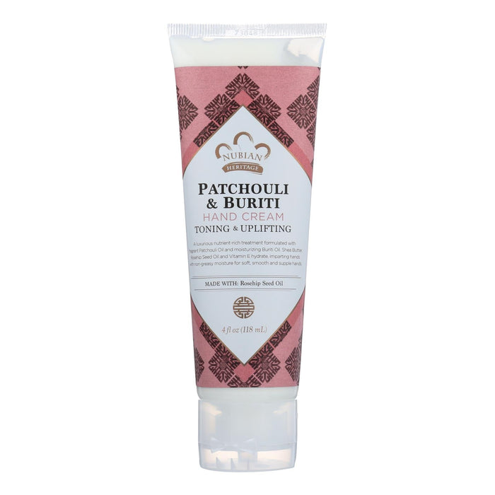 Nubian Heritage Patchouli & Buriti Hand Cream - 4 Oz.