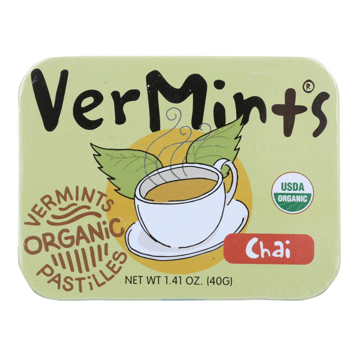 Vermints Chai Pastilles - All-Natural, Pack of 6 (1.41 Oz Each)