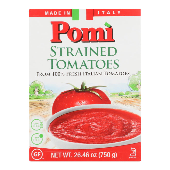 Pomi Strained Tomatoes - 26.46 Oz - Case of 12