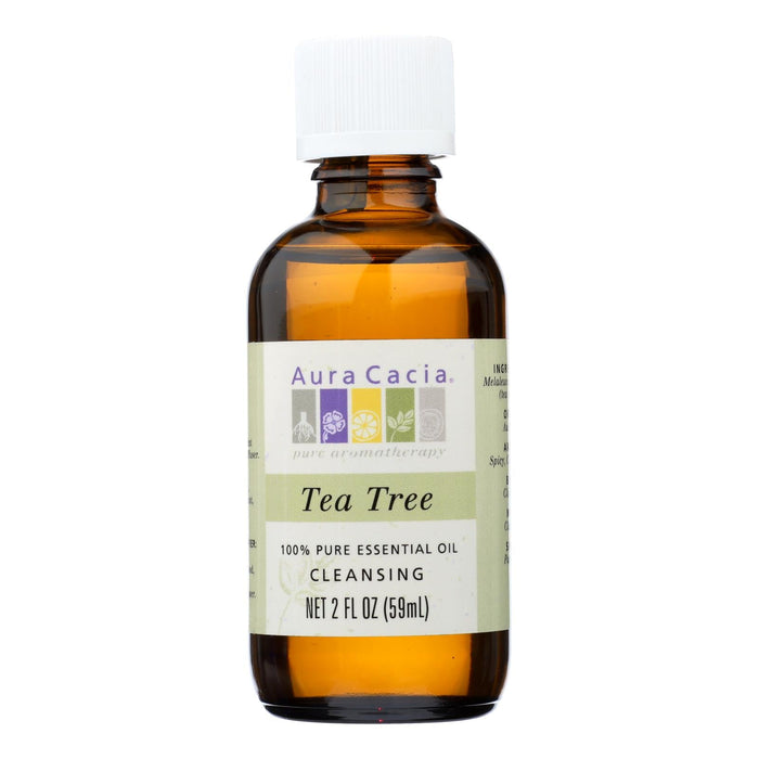 Aura Cacia Pure Tea Tree Essential Oil for Cleansing (2 Oz.)