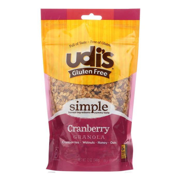 Udi's Cranberry Granola, 11 Oz. (Pack of 6)