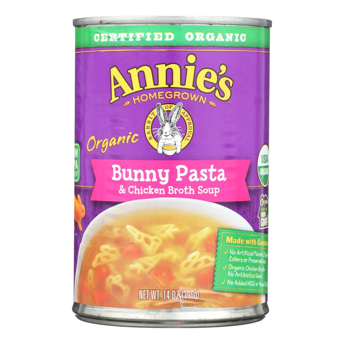 Annie's Homegrown Organic Soup, Bunny Pasta and Chicken Broth, 14 Oz. (Pack of 8)