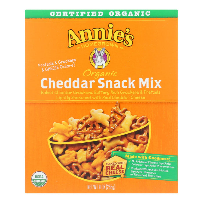 Annie's Homegrown Organic Cheddar Bunnies Snack Mix, 12 Pack, 9 Oz. Each