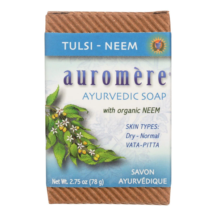 Auromere Ayurvedic Tulsi-Neem Bar Soap (2.75 Oz.)