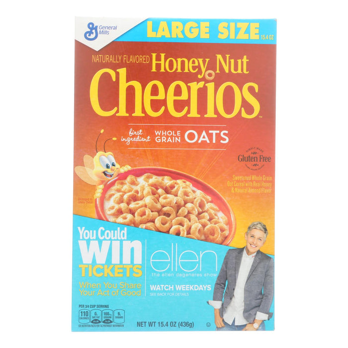 General Mills Cheerios Honey Nut Cereal, Family Size (Pack of 10 - 15.4 Oz. Boxes)