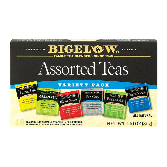 Bigelow Tea Assorted Tea Variety Pack (Pack of 6)