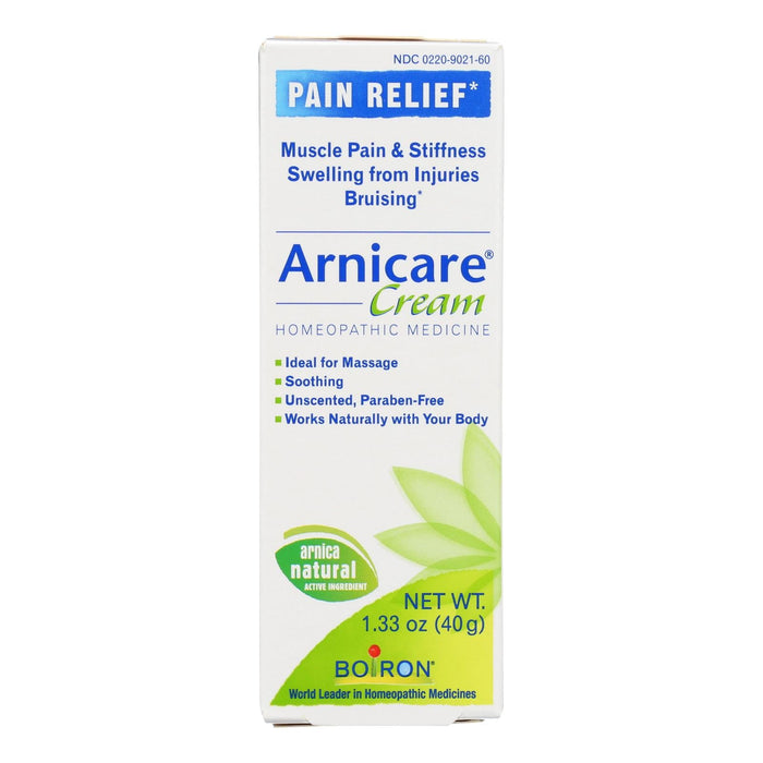 Boiron Arnica Cream ( 1.33 Oz.) Gentle Pain Relief for Muscle Aches and Stiffness
