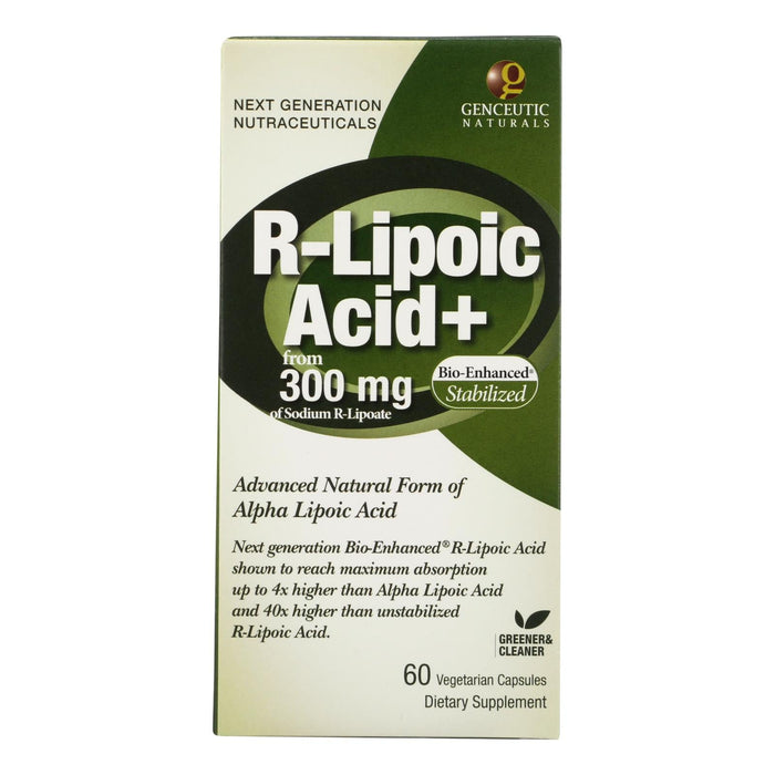 Genceutic Naturals R-Lipoic Acid Plus (60 Vcaps - 300mg)