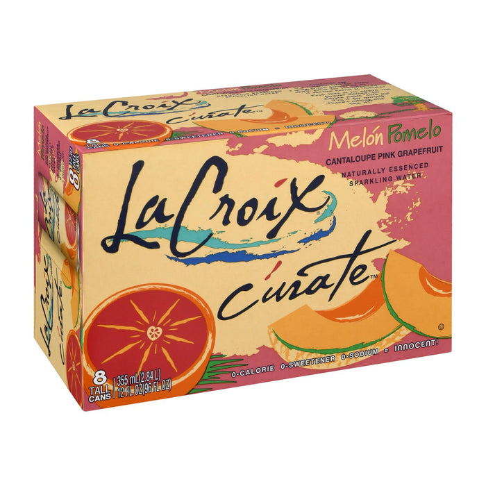 Lacroix Sparkling Water, Melon Pomelo, 8/12 Fl Oz (Case of 3)