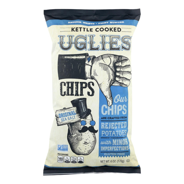 Uglies Original Sea Salt Kettle Potato Chips (12-Pack, 6 Oz. Each)