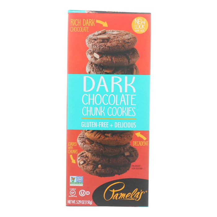 Pamela's Products Gluten-Free Dark Chocolate Chunk Cookies (Pack of 6 - 5.29 Oz. Each)