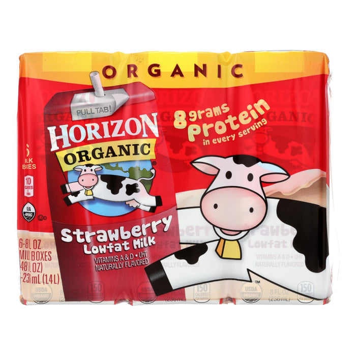 Horizon Organic Low-Fat Strawberry Milk (Pack of 3 - 8 Fl Oz.)