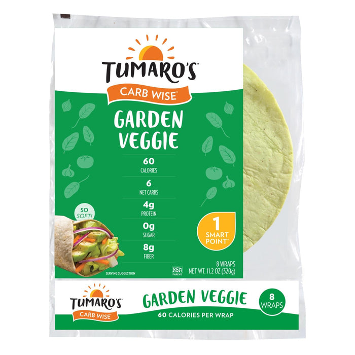 Tumaro's Garden Veggie Carb Wise Wraps: 6 Packs of 8 Ct.