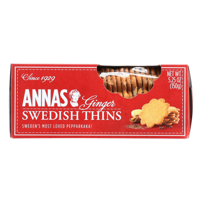 Annas Original Ginger Thins, 5.25 Oz. (Case of 12)