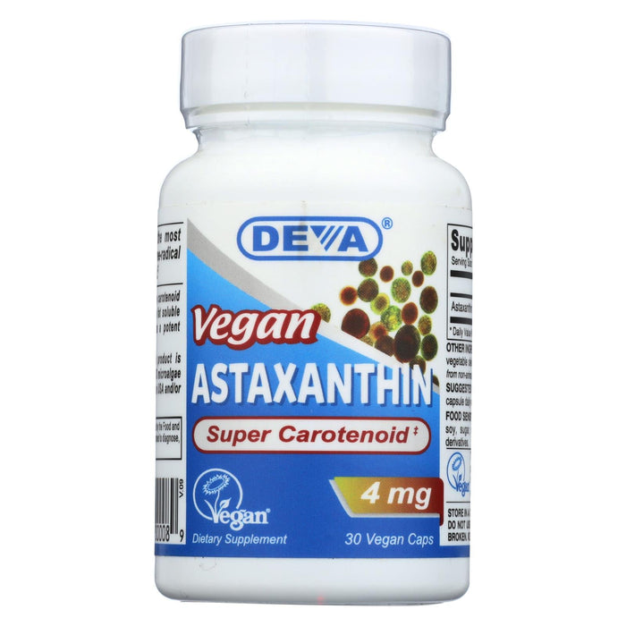 Deva Vegan Vitamins Astaxanthin Super Antioxidant 4mg, 30 Capsules
