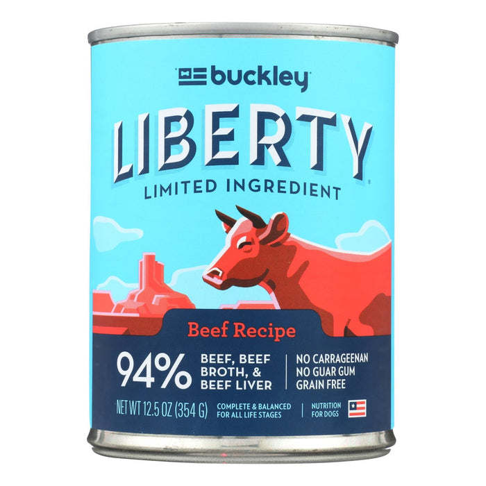 Buckley Liberty Wet Food Beef Variety Pack (Pack of 12) - 12.5 Oz.