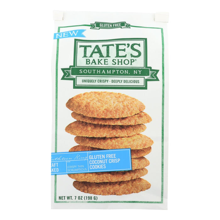 Tate's Bake Shop Gluten-Free Coconut Crisp Cookies, 12 Pack of 7 Oz. Cookies
