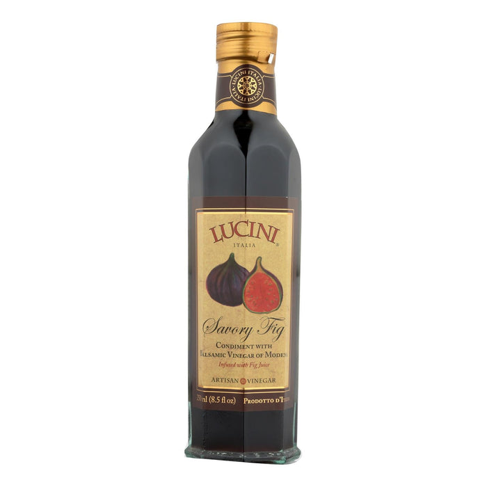 Lucini Italia Savory Fig Premium Aged Balsamic Vinegar (Pack of 6 - 8.5 Fl Oz.)