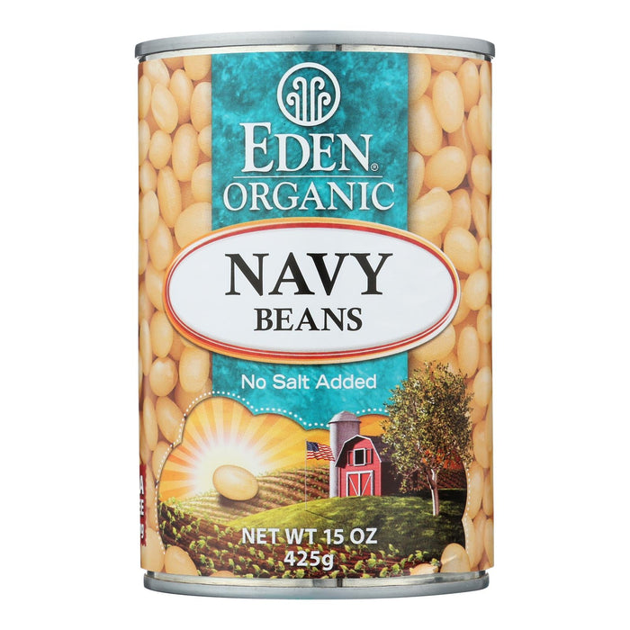Organic Eden Foods Navy Beans, Non-GMO (Pack of 12 - 15 Oz.)