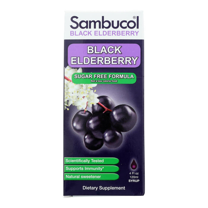 Sambucol Black Elderberry Syrup (Sugar-Free, 4 Oz.)