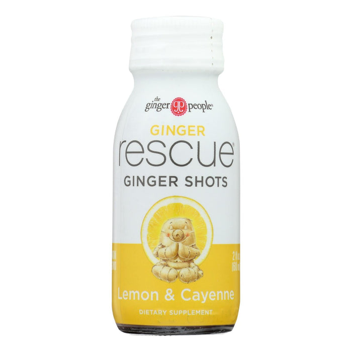 Ginger People - Ginger Shot Rescue Lemon Cayenne - Case Of 12 - 2 Fz