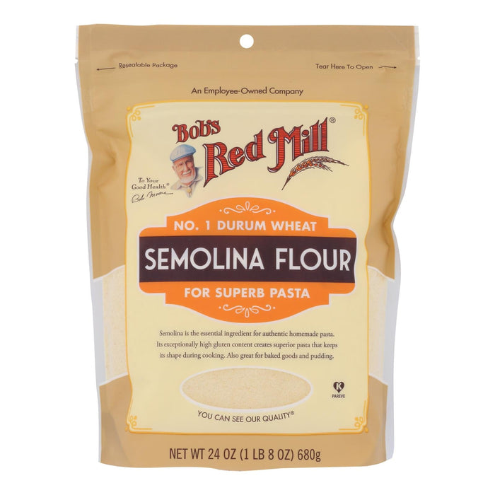 Bob's Red Mill Semolina Flour, 24 Oz (Pack of 4)