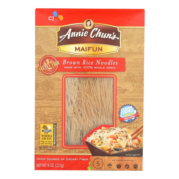Annie Chun's Maifun Brown Rice Noodles (Pack of 6 - 8 Oz.)