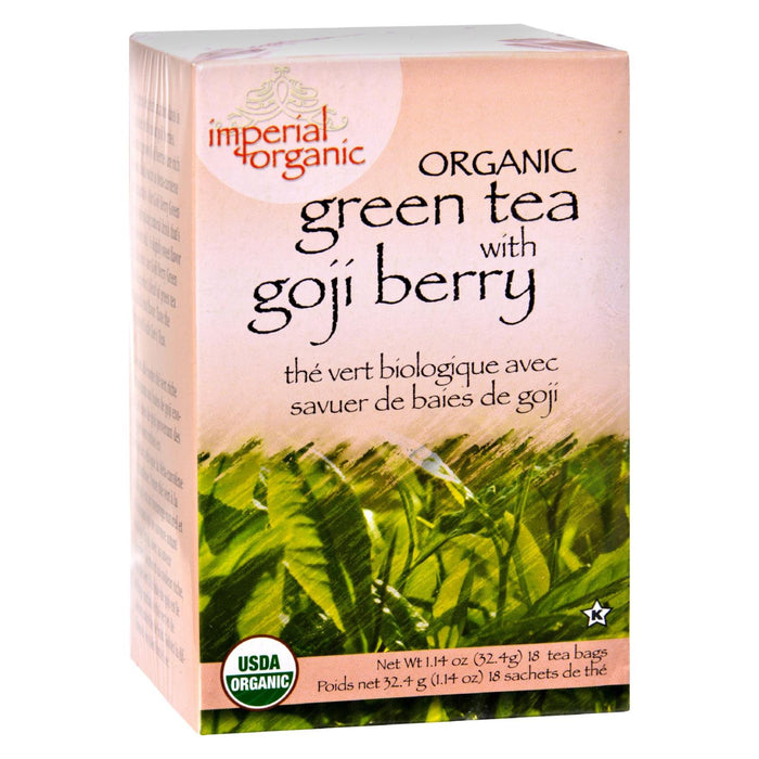 Uncle Lee's Imperial Organic Green Tea with Goji Berry, 18-Count Tea Bags